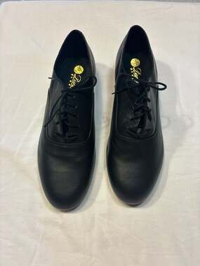 Capezio Dancesport Men's Black Leather Social Dance Ballroom Shoes